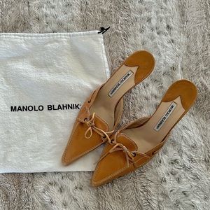 Manolo Blahnik loafer heels